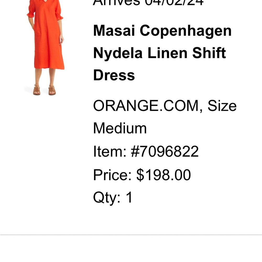 Masai Copenhagen Nydela dress (M)